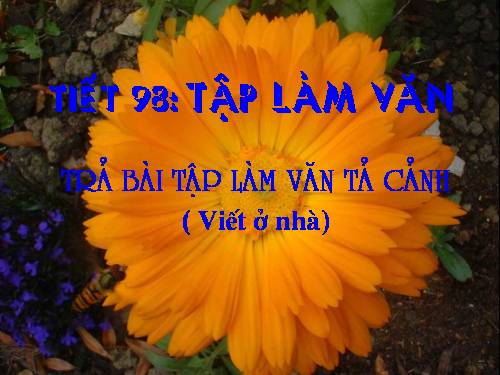 Bài 24. Trả bài tập làm văn số 5
