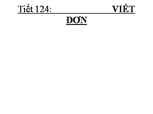 Bài 29. Viết đơn
