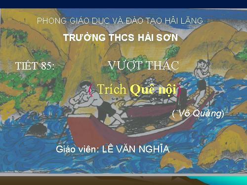 Bài 21. Vượt thác