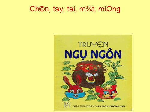 Bài 11. Chân, Tay, Tai, Mắt, Miệng