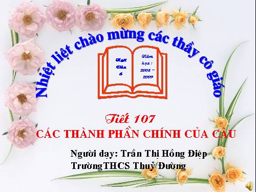 Bài 25. Các thành phần chính của câu