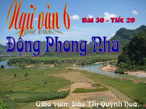 Bài 31. Động Phong Nha