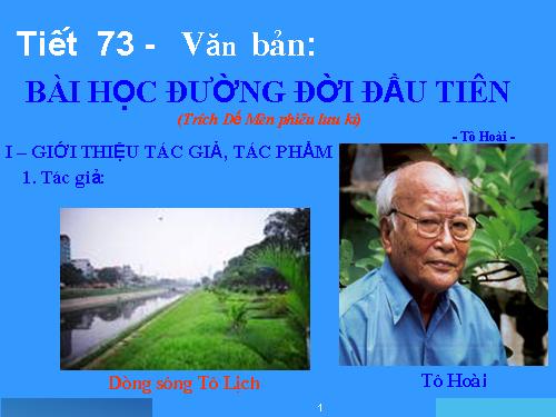 Bài 18. Bài học đường đời đầu tiên