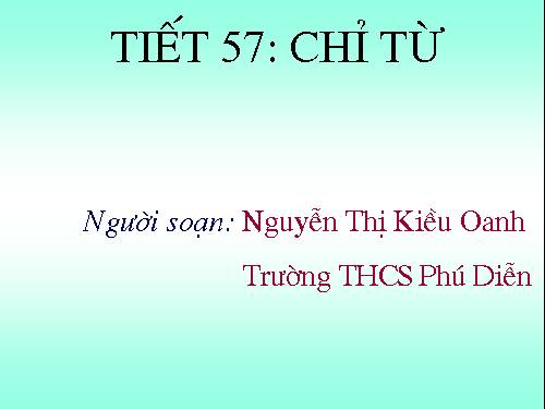 Bài 13. Chỉ từ