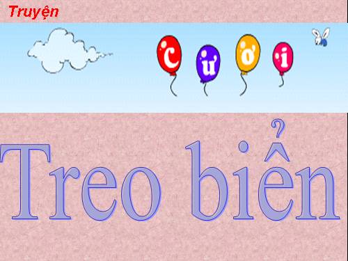 Bài 12. Treo biển