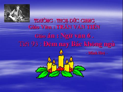 Bài 23. Đêm nay Bác không ngủ