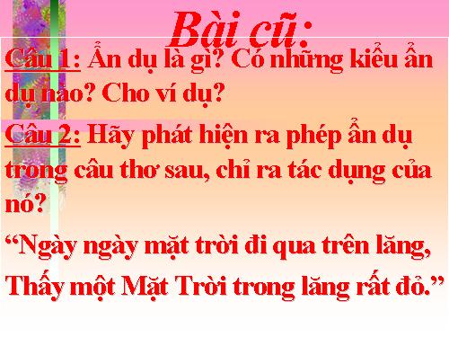 Bài 24. Hoán dụ