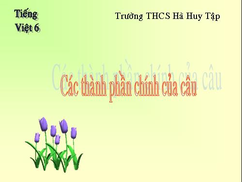 Bài 25. Các thành phần chính của câu