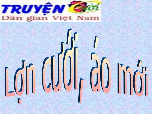 Bài 12. Lợn cưới, áo mới