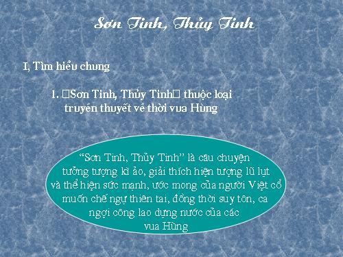 Bài 3. Sơn Tinh, Thuỷ Tinh