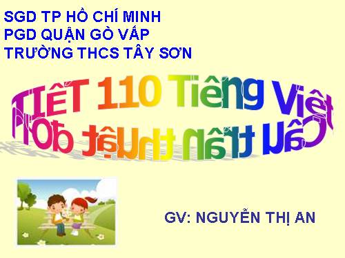 Bài 26. Câu trần thuật đơn