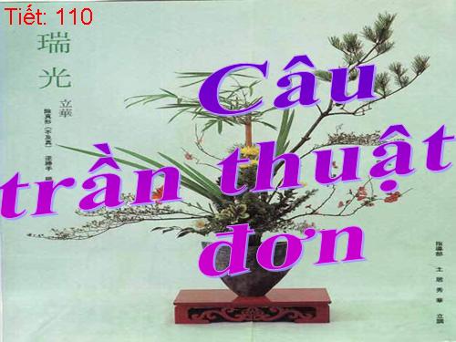 Bài 26. Câu trần thuật đơn