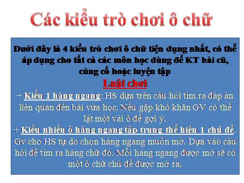 Trò chơi Trúc xanh cho môn Văn