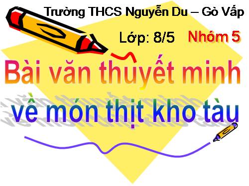 thuyết minh thịt kho tàu