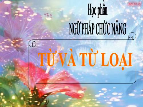 thuyết trình từ loại