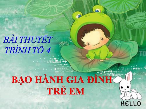 vấn đề bạo hành trẻ em- gia đình