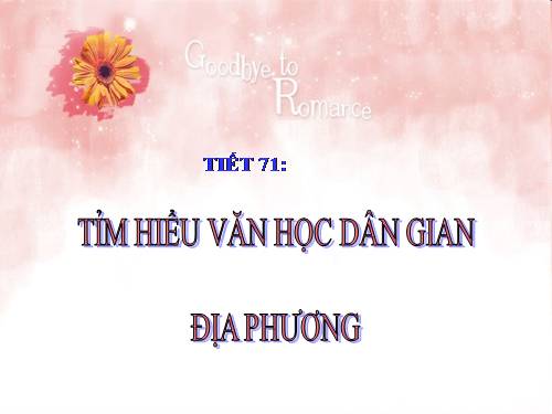 VĂN HỌC DÂN GIAN TRÀ VINH