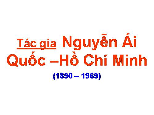 tac gia nguye ai quoc