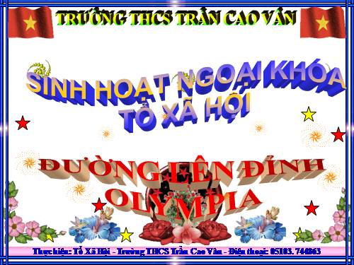 Đường lên đỉnh Olimpia-Tổ xã hội -TCV