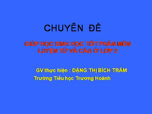 Chuyen de LTVC lop 2