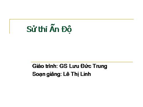 Sử thi ấn độ