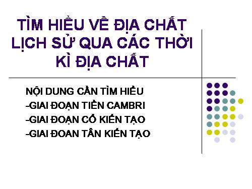 ti hieu dia chat lich su