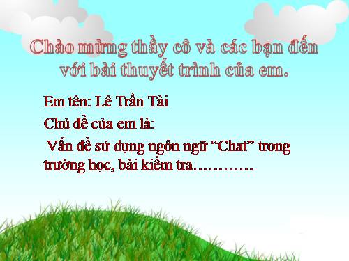 Vấn đề ngôn ngữ Chat trong học đường