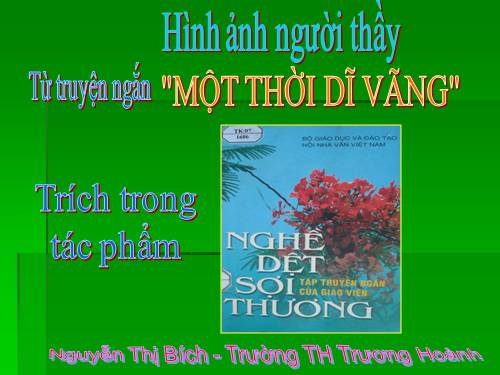 HÌNH ẢNH NGƯỜI THẦY( chuyên đề 20/11)