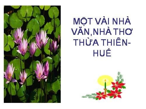 Nhà văn nhà thơ TT-Huế
