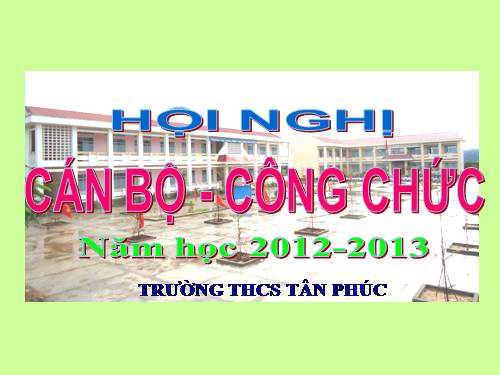 Hội nghị công chức 2012-2013