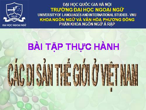 Các di sản thế giới ở Việt Nam