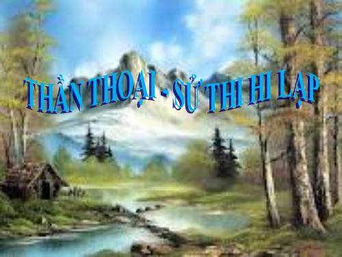 thần thoại sử thi_hi lạp