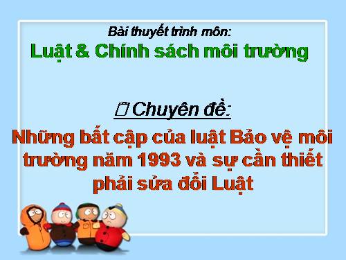luât môi trường
