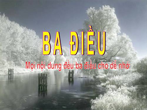 Ba điều trong đời