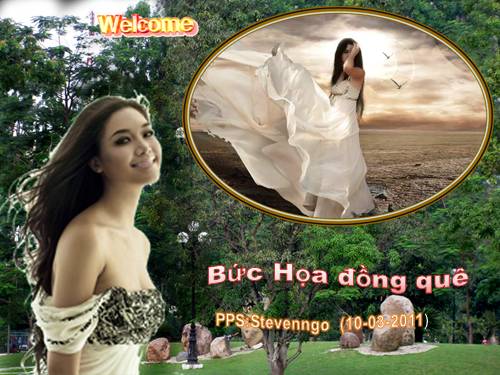 Bức họa đồng quê - Có nhạc nền phụ họa