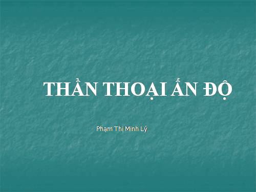 Thần Thoại Ấn Độ