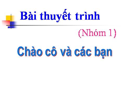 thuyết trình anh văn