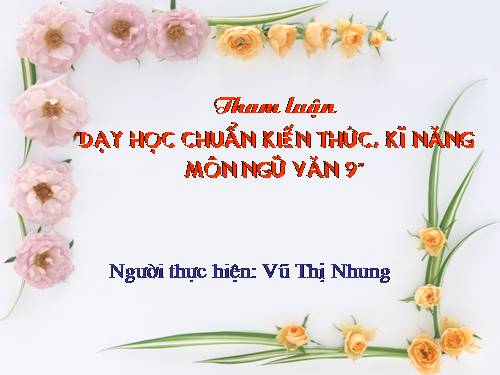 tham luan day hoc chuan kien thuc ki nang