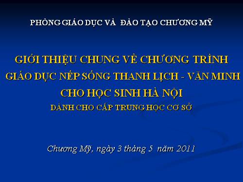 Nếp sống Thanh lịch văn minh của người Hà Nội