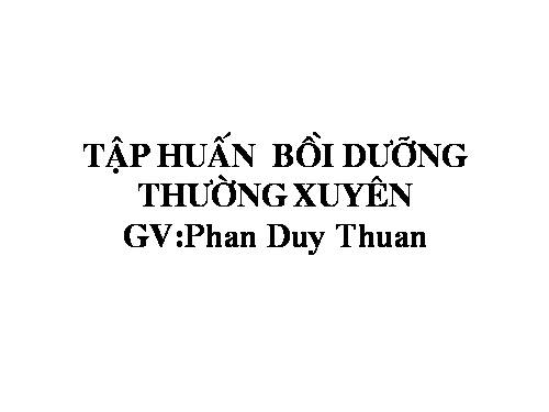 bôi dưỡng thường xuyên