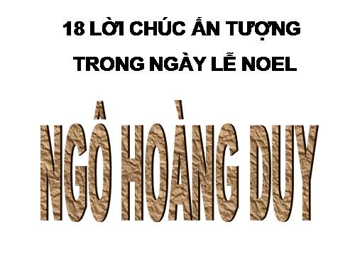 Ngọt ngào lời chúc Giáng Sinh!