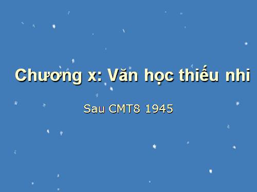 Văn học thiếu nhi