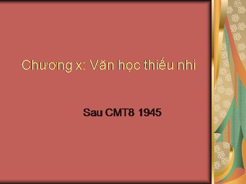 van hoc thieu nhi