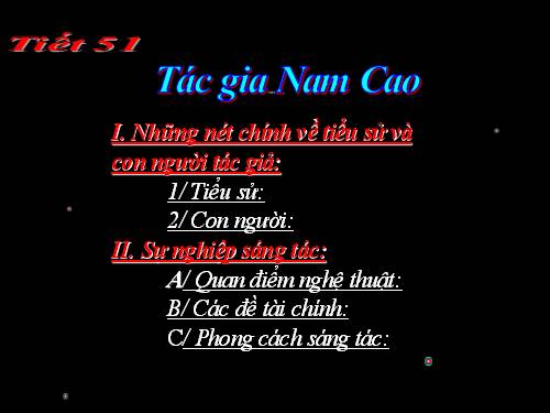 Tác gia Nam Cao