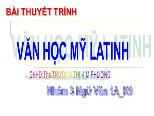 Van hoc châu Mỹ- Người Nuôi Bóng Mình