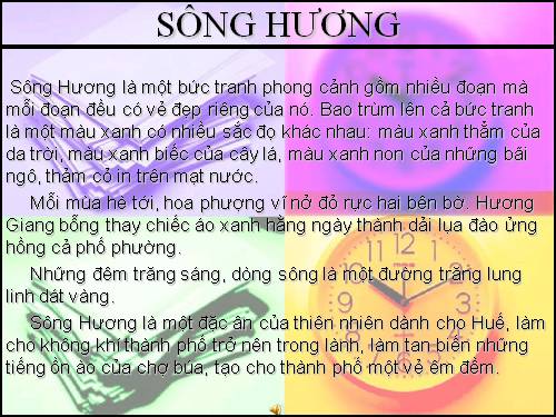 Bài giảng Sông Hương