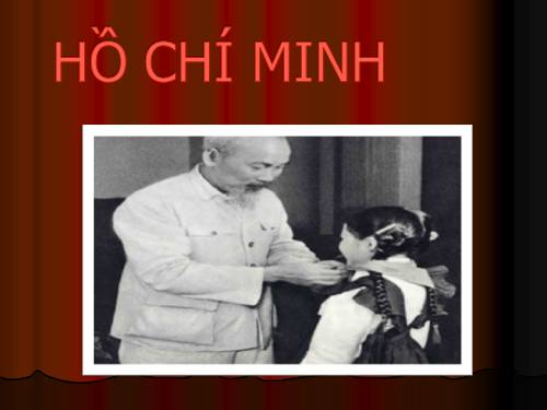 HỒ CHÍ MINH