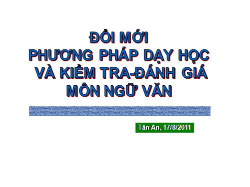 Đổi mới PPDH