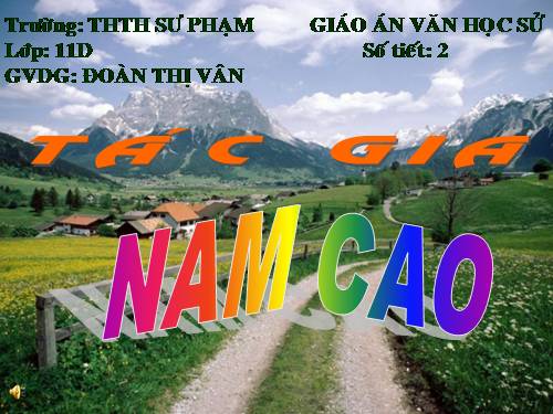 giáo án môn văn 12