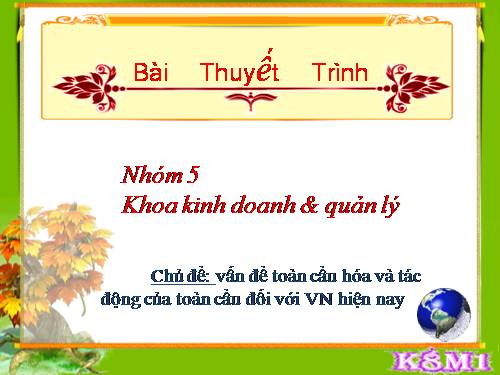 bai 1 van de toàn cau hoa